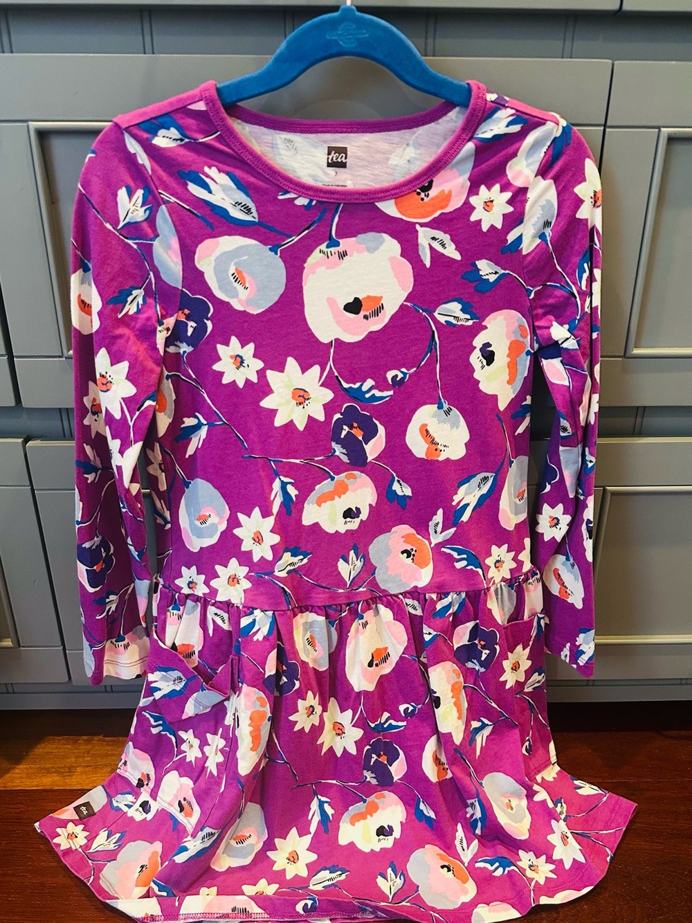 Tea Collection Floral Dress w/ Pockets 7